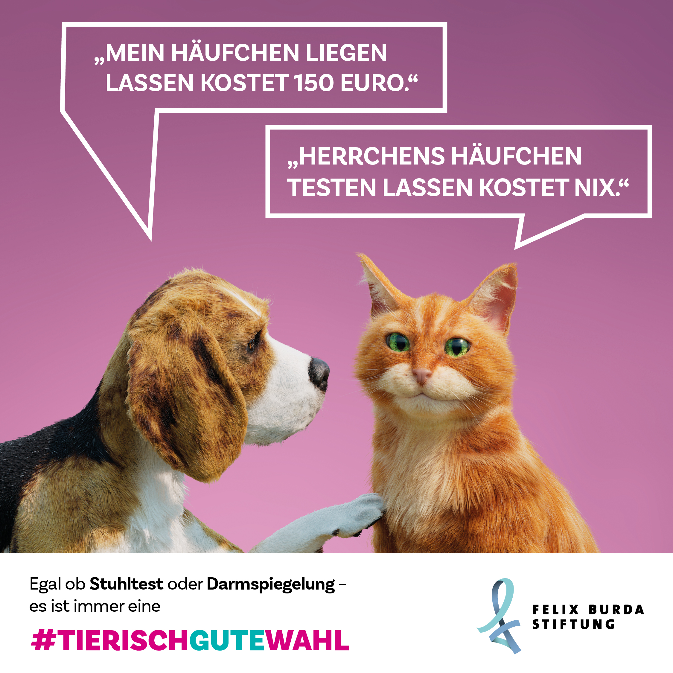 Motiv #TierischGuteWahl Social Media